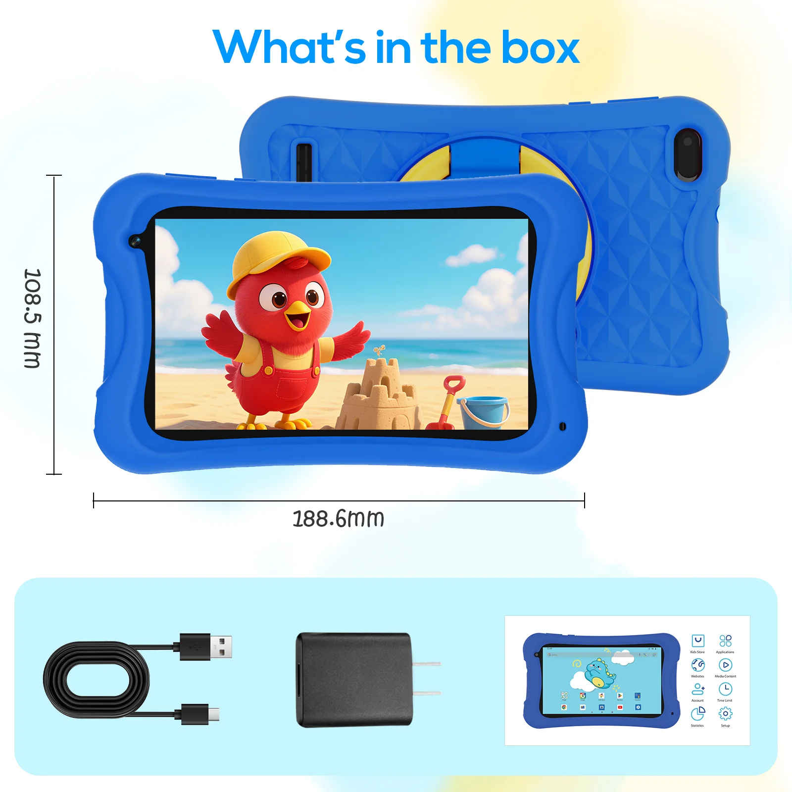 Digiland MID7025-AC | 7" Kids Tablet with Eye-Care Screen & Durable Case - Image 10