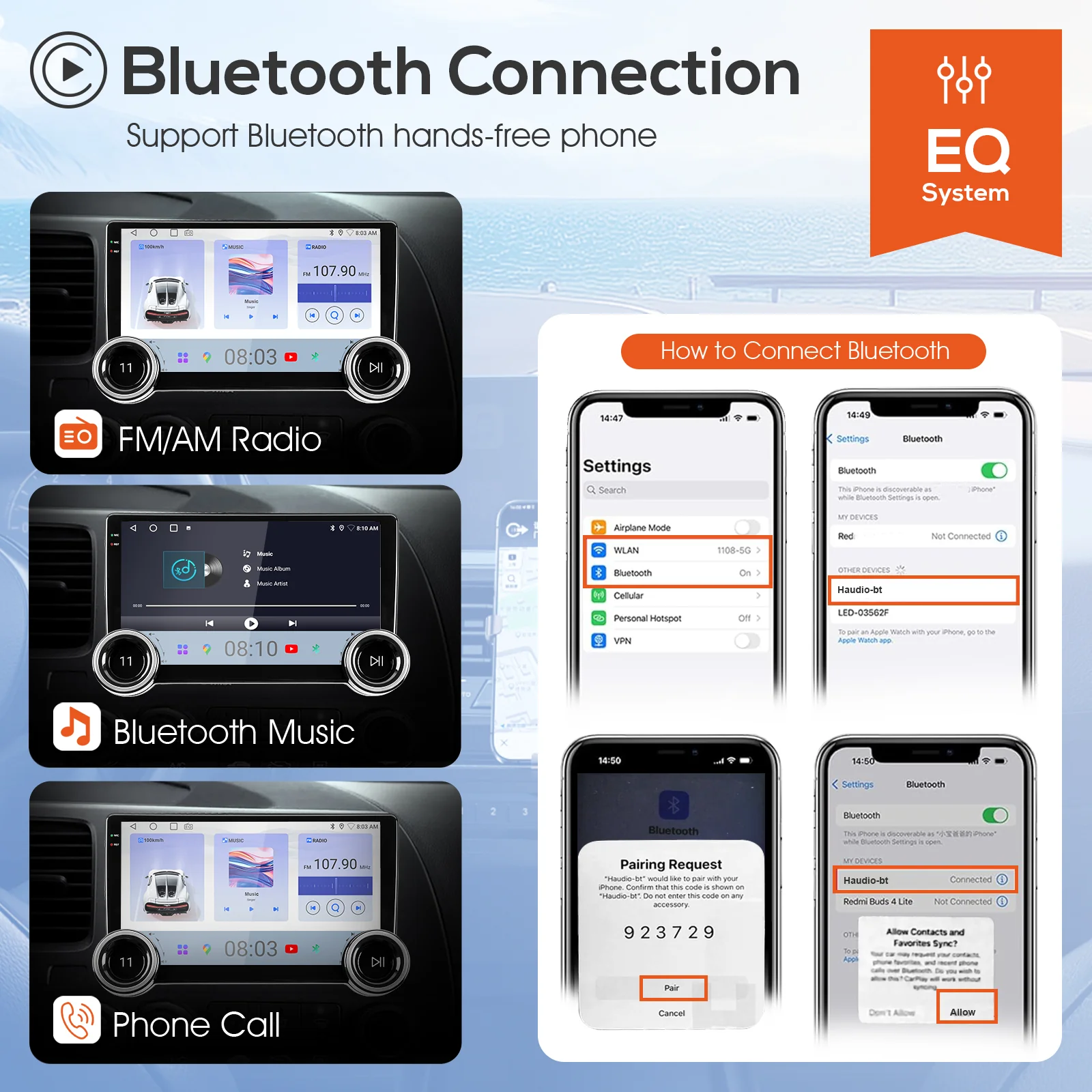 Huadio CVD1529-AJ 10" Double Din Car Stereo - Image 12