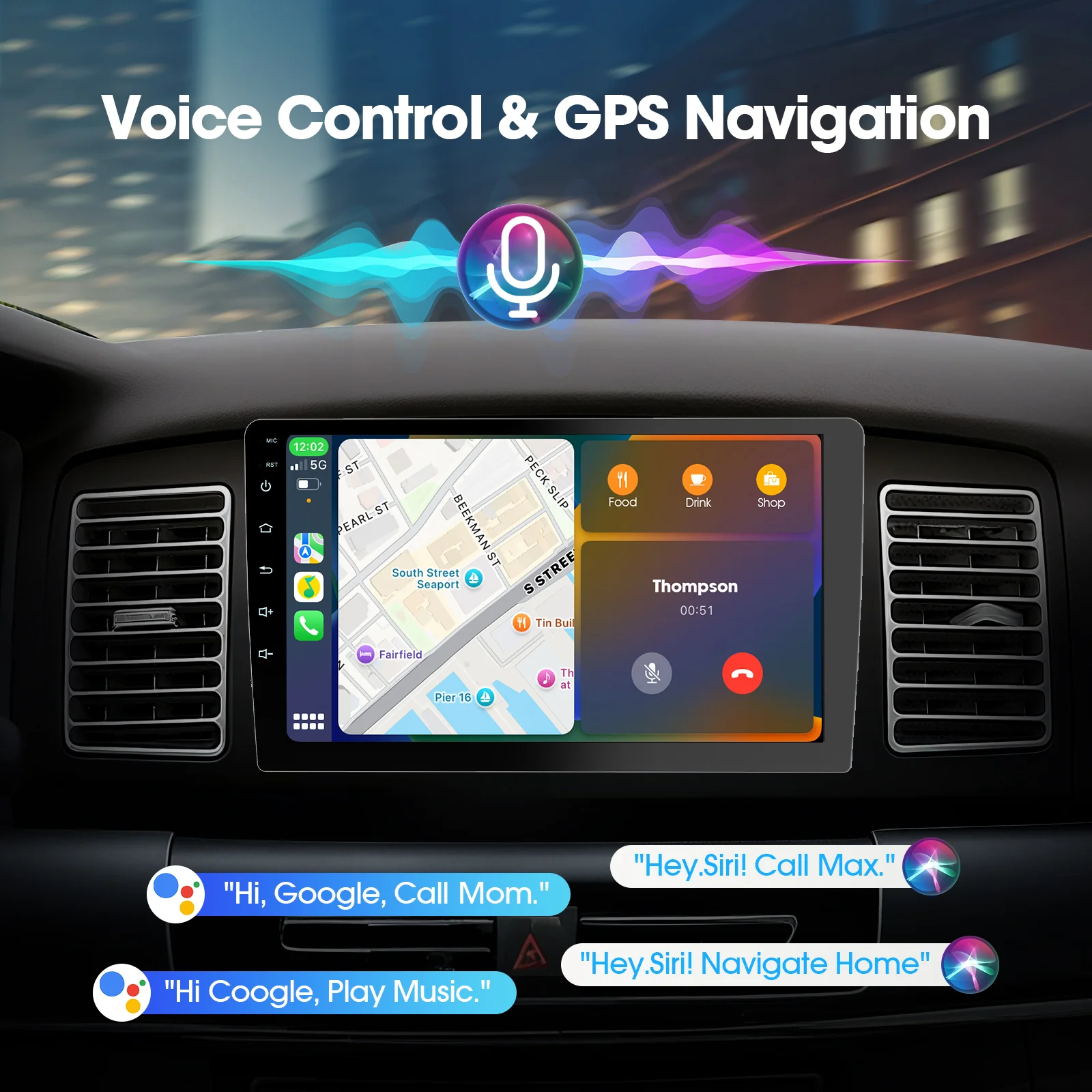 Huadio CVD1943-ZA 10.1" Double Din Car Stereo - Image 11