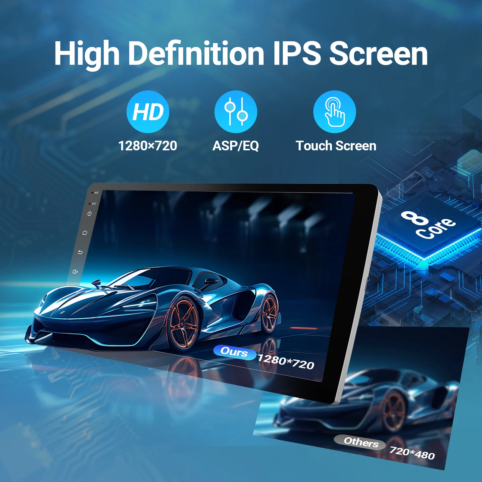 Huadio CVD1943-ZA 10.1" Double Din Car Stereo - Image 13