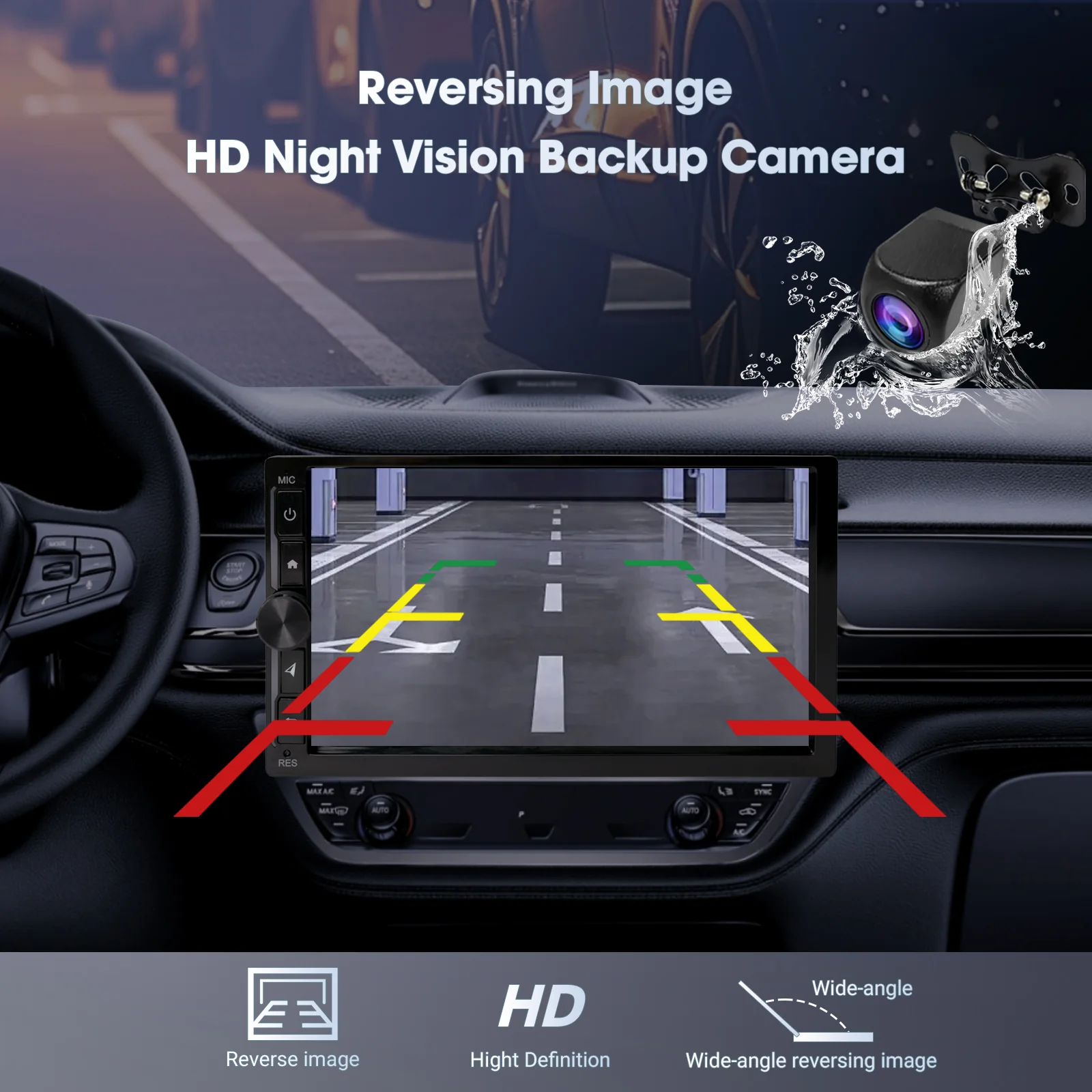 Huadio CVD7496-AJ 7" Double Din Car Stereo - Image 13