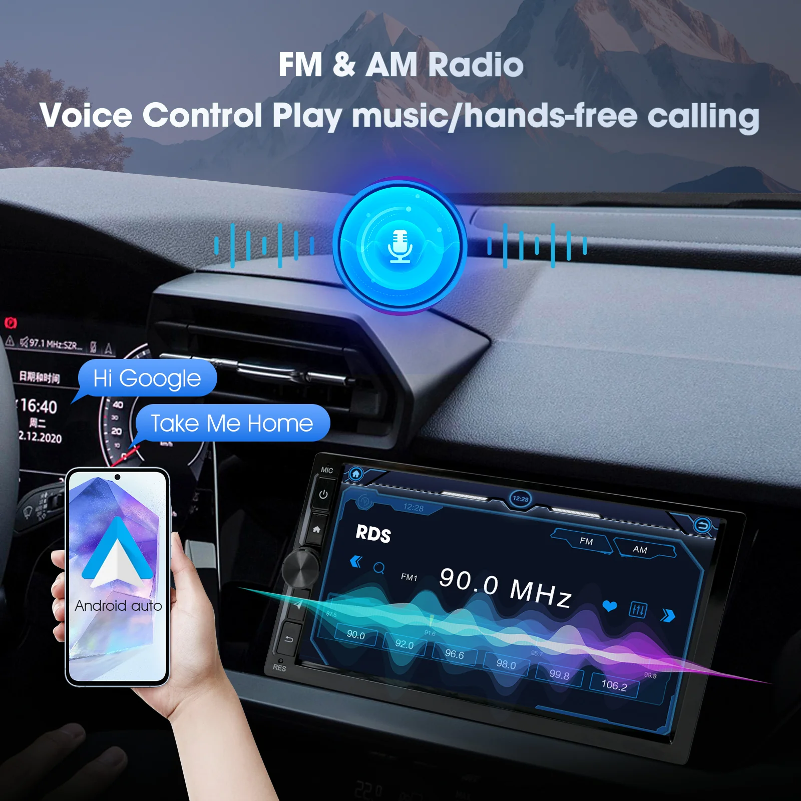 Huadio CVD7496-AJ 7" Double Din Car Stereo - Image 7