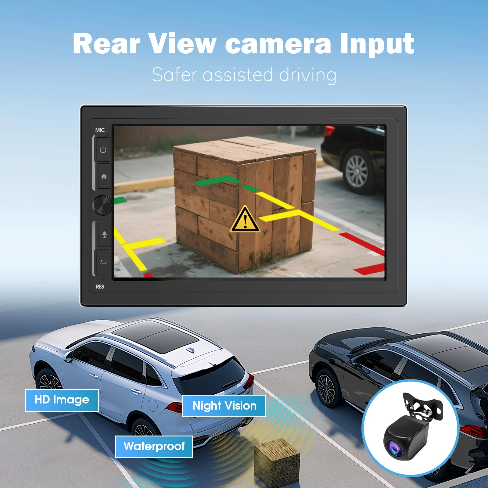 Huadio CVD7496-MD 7" Double Din Car Stereo For Most Vehicles - Image 6