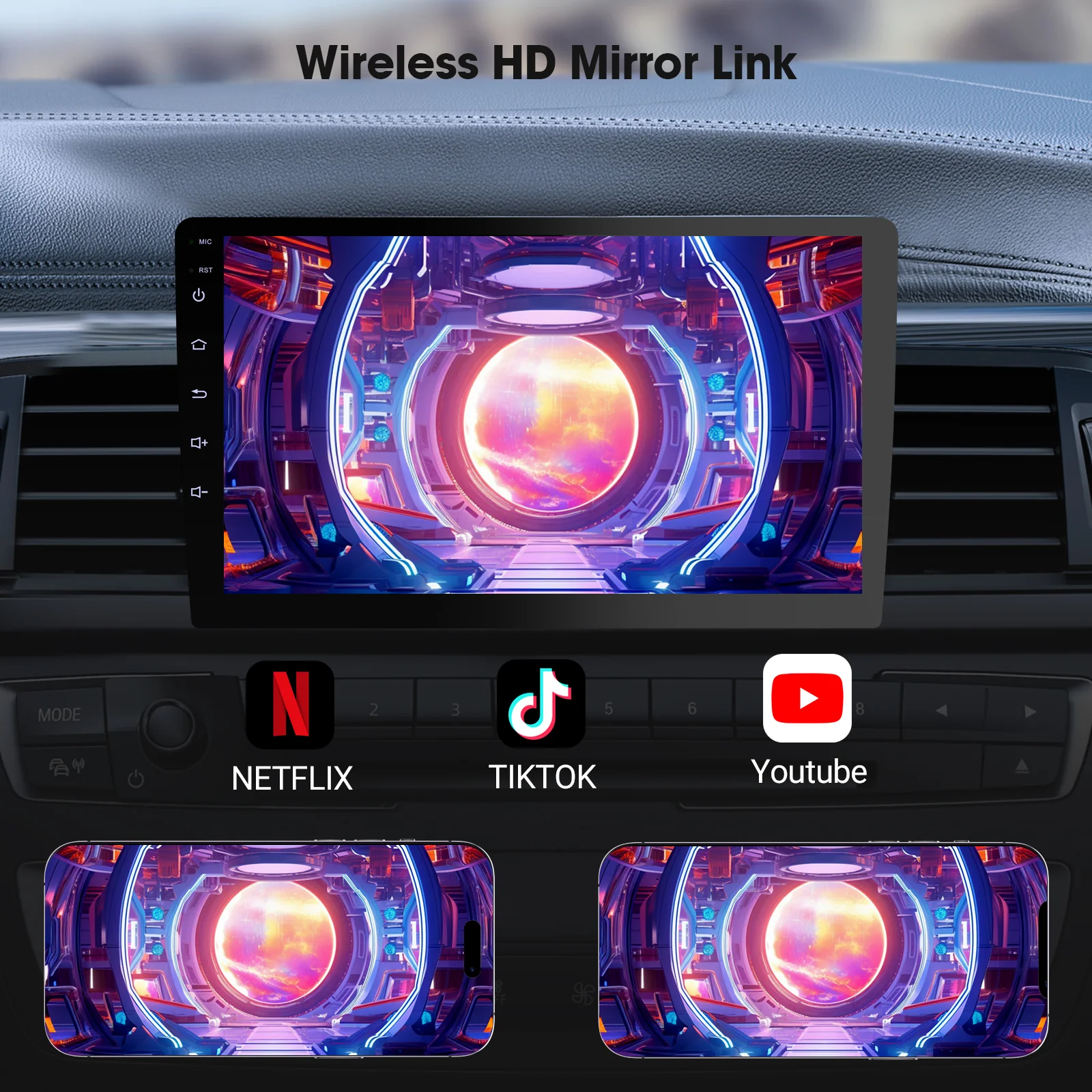 Huadio CVD9661-AJ 9" Double Din Honda Civic Car Stereo - Image 8