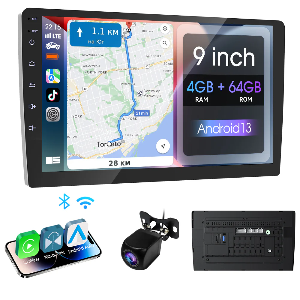 Huadio CVD9943-ZA 9" Double Din Car Stereo - Image 3