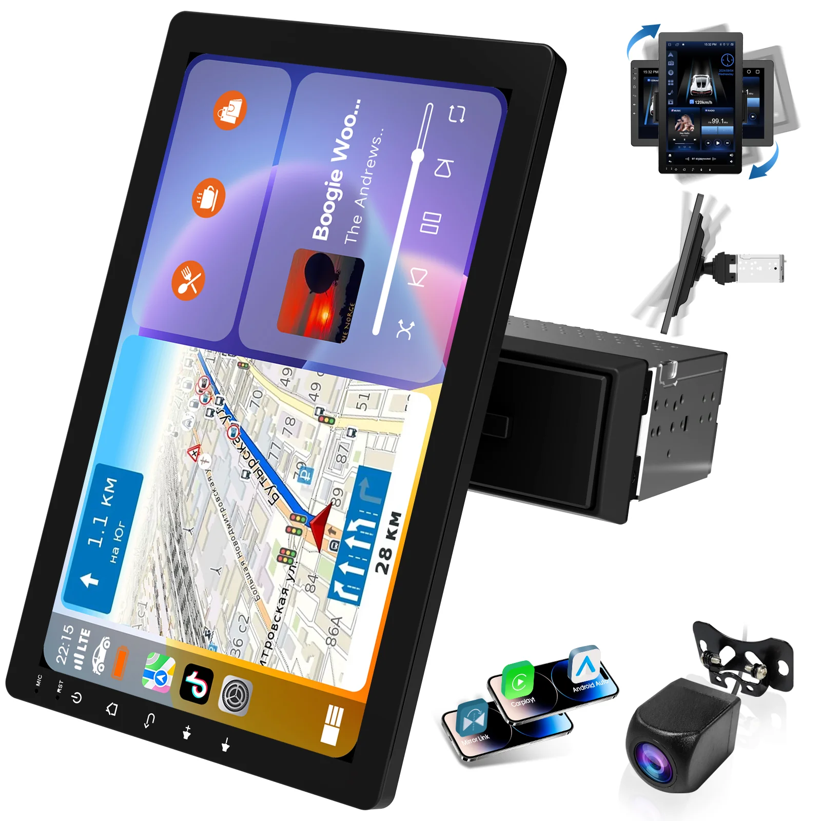 Huadio CVS1520A-AJ 10.1" Single Din Car Stereo - Image 10