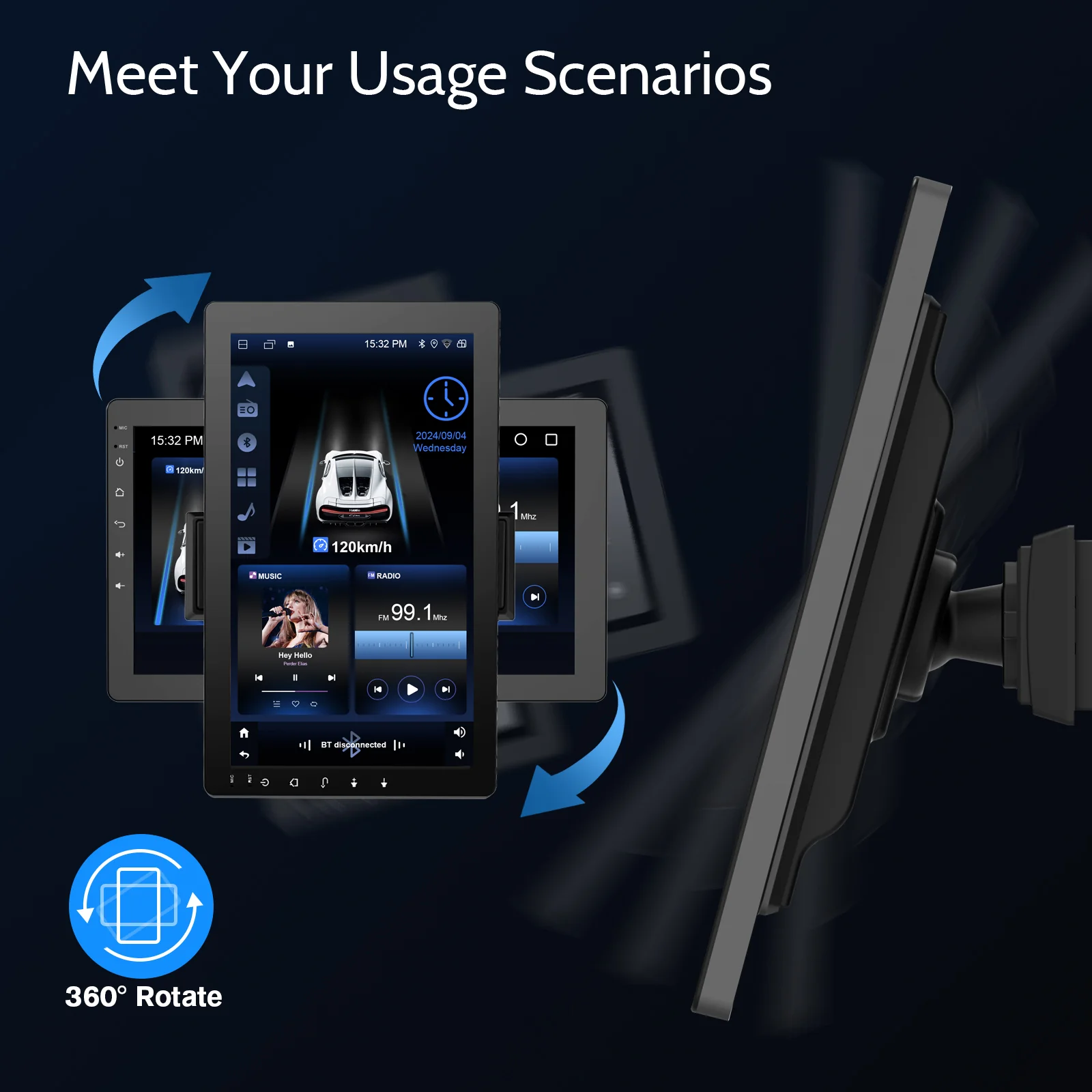 Huadio CVS1520A-AJ 10.1" Single Din Car Stereo - Image 17