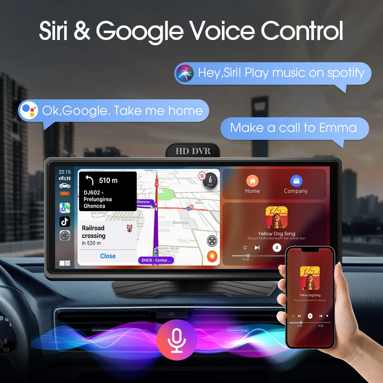 Huadio PND1001-AD 9.3" Portable Car Stereo - Image 10