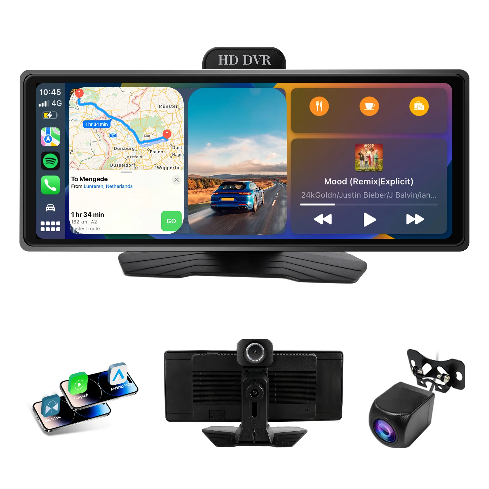 Huadio PND1001-AD 9.3" Portable Car Stereo - Image 6