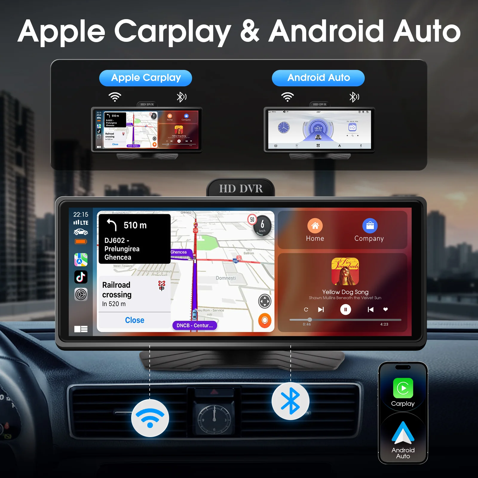 Huadio PND1001-AD 9.3" Portable Car Stereo - Image 8