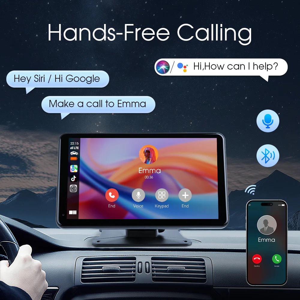 Huadio PND7002-AD 7" Portable Car Stereo - Image 6